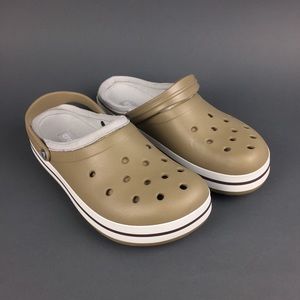 Fabric-lined CROCS Mens Clogs Size 13 NWOT